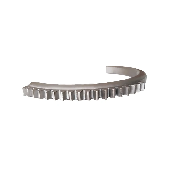 customized  sinter iron alloy parts powder metallurgy metal parts Circular curved outer tooth rack gear