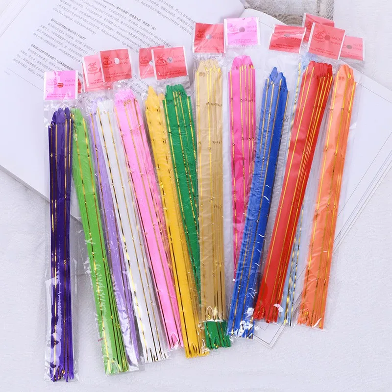 15# Gold Edge Easter Christmas Halloween Decoration Celebration Wedding Gift Present Package Plastic Bow