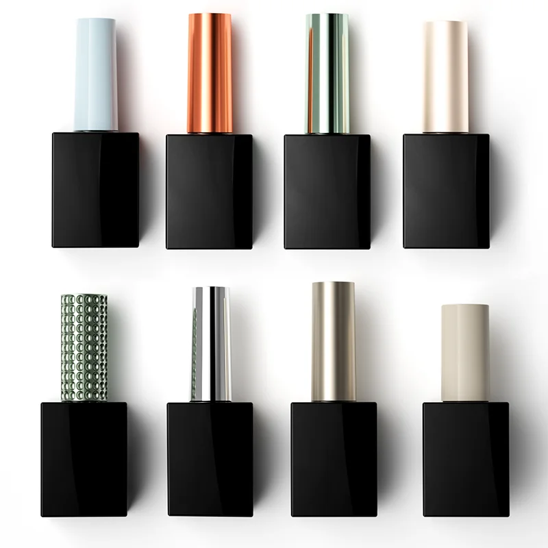 15ml custom private label gel luxury top coat nails art glass bottles empty nail polish bottle
