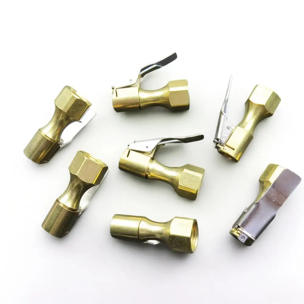 Сверхмощный замок с закрытым потоком латунный воздушный патрон для шин зажимом