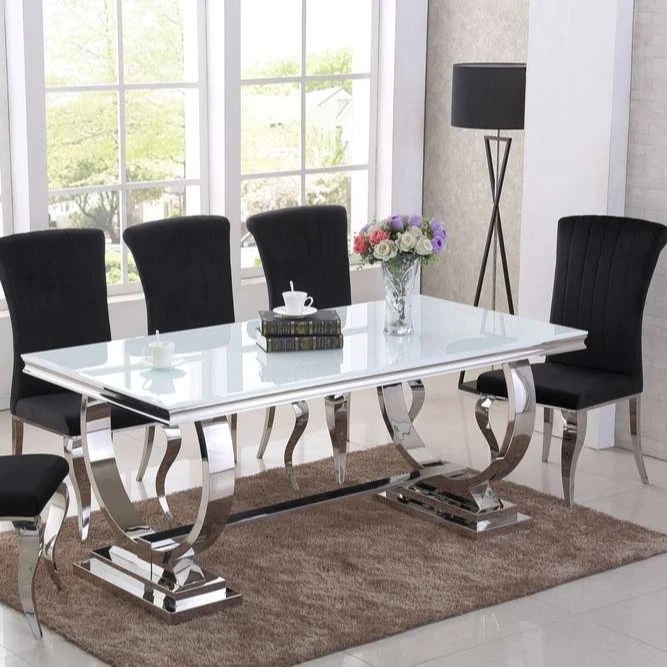 BC furniture marble dining table set restaurant gold metal luxury dining table with 6 chairs for sale