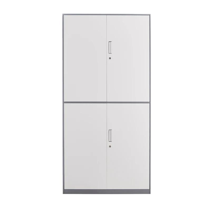 4 door metal office cupboard with adjust 4 shelf inside with low price