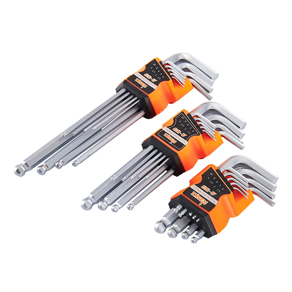 torx star 2/3/6mm square ball head ss hex allen key wrench