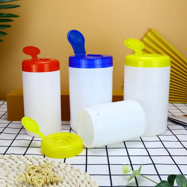 
Empty Wet Wipe Bucket With Logo Custom High Quality Alcohol Wipes Barrel 