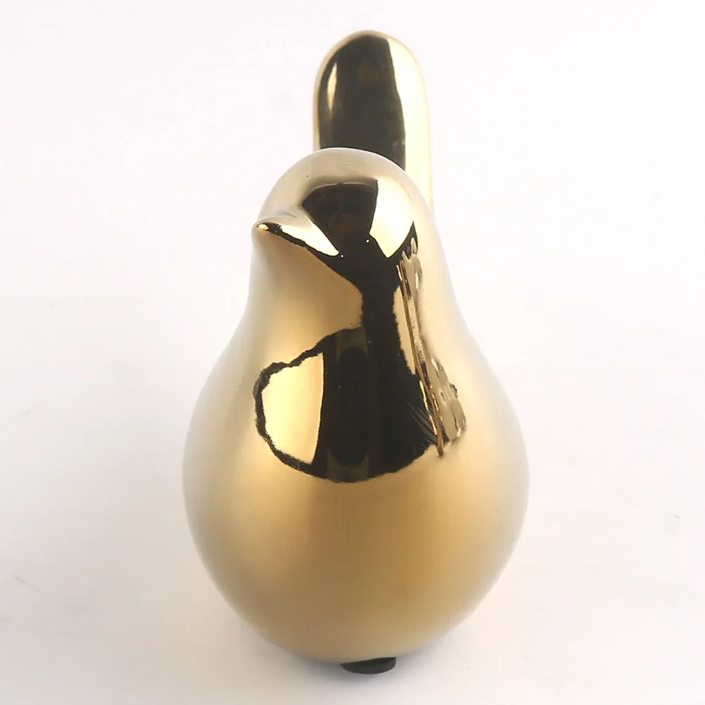 Elegant Graceful Luxury Ceramic Porcelain Home Decor Ornament Gold Bird