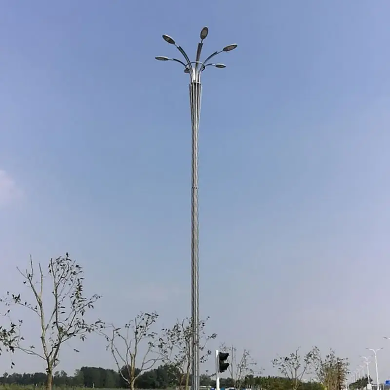 6-30M Golf Light Pole Stainless Steel High Mast Light Column For Sport Stadium Lamp Manufacturer