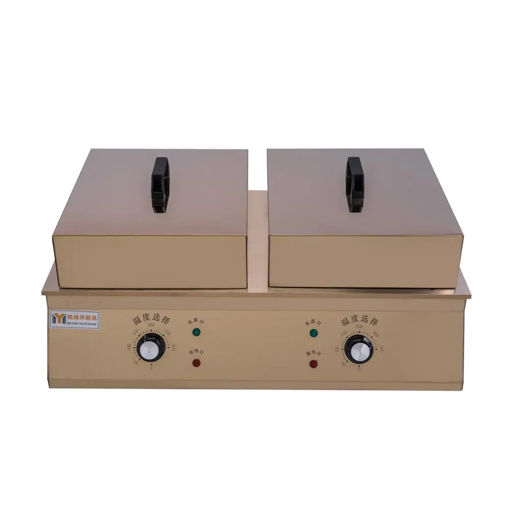 Commercial Stainless Steel Double Head Pancake Machine souffle dorayaki machine