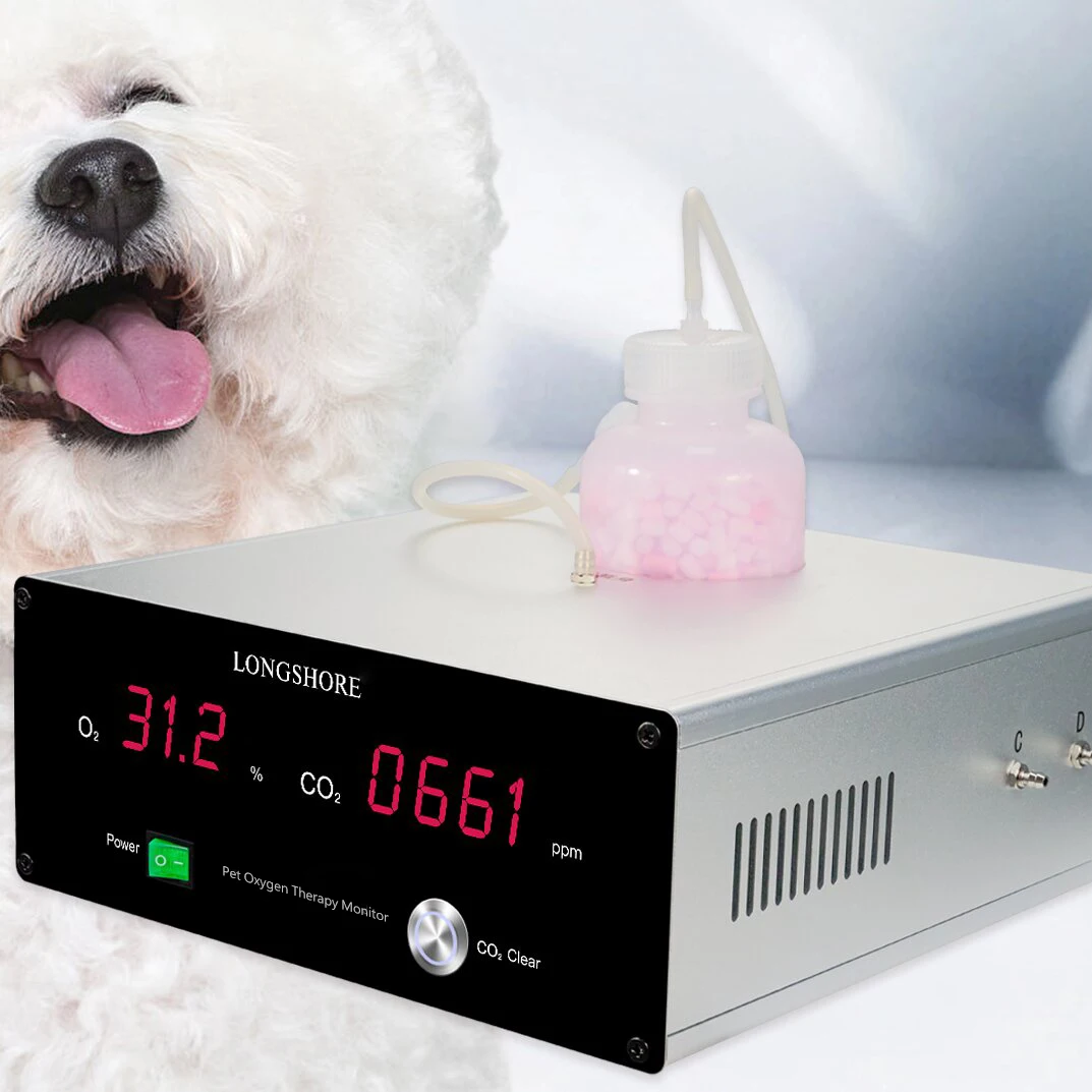 LONGSHORE New born Pet Puppy kitten Incubator with Oxygen concentration monitor and carbon dioxide clear function