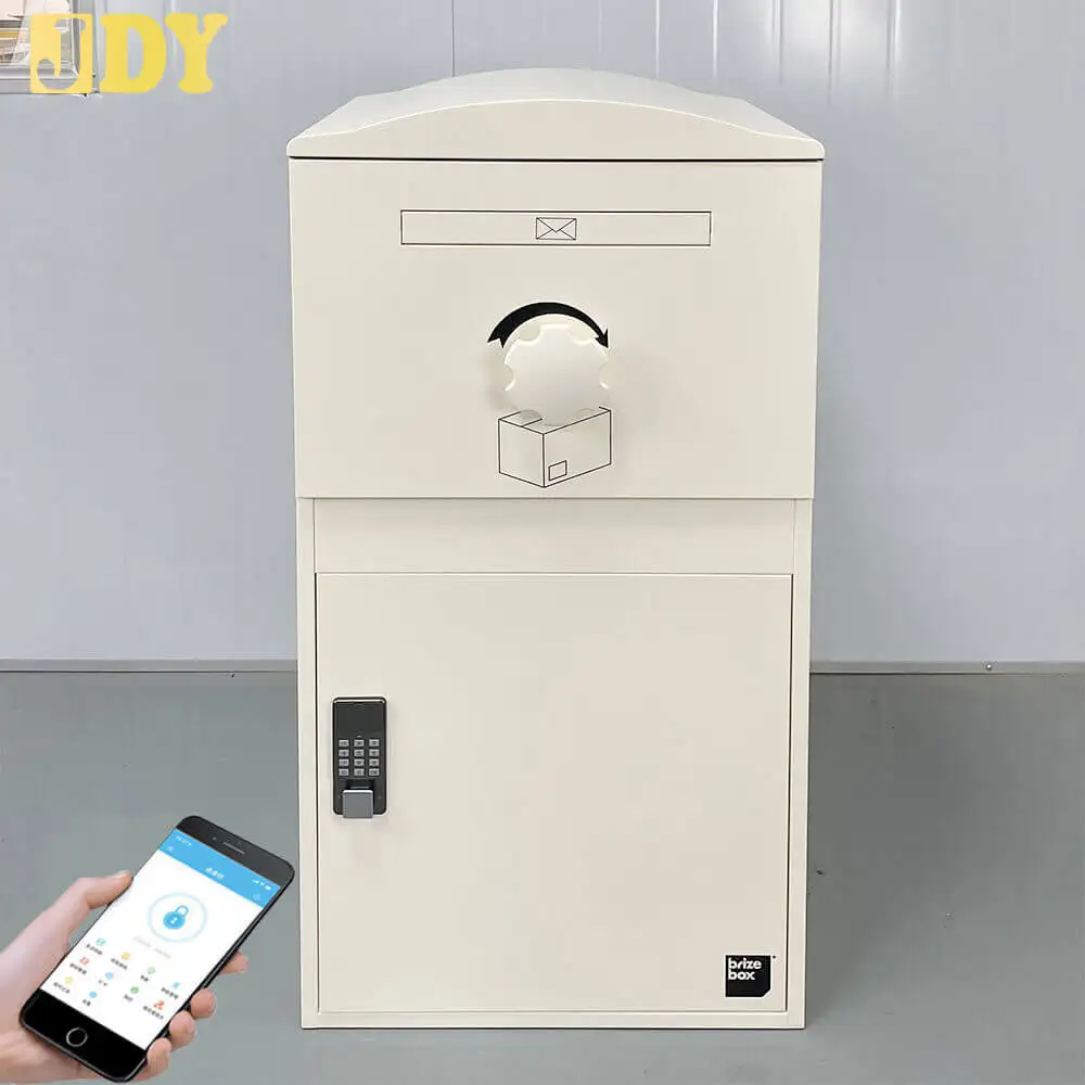 Waterproof Wifi Smart Lock Parcel Delivery Box for outdoor storage and protect