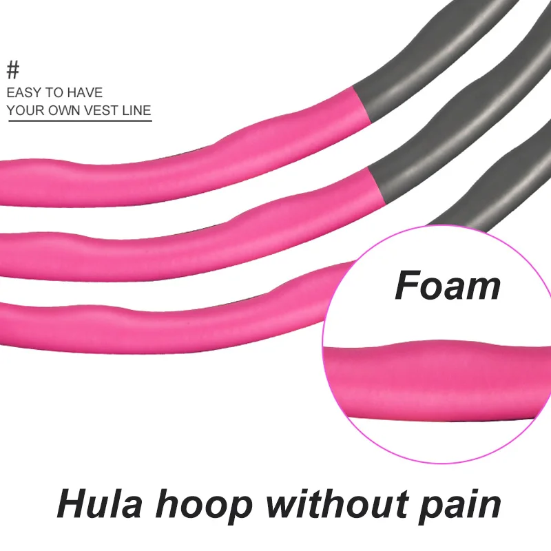 
Hula Detachable Multiple Colour Hoop 8 Knots Digital Weighted Hulas Hoop 1 2kg 