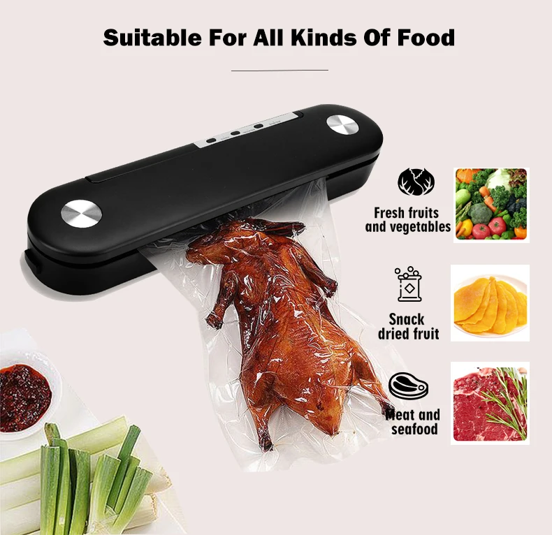 Source Manufacturers Homemade Electric Selladora Automatic Scellant Sous Vide Food Vacuum Sealer For Food Saver Storage