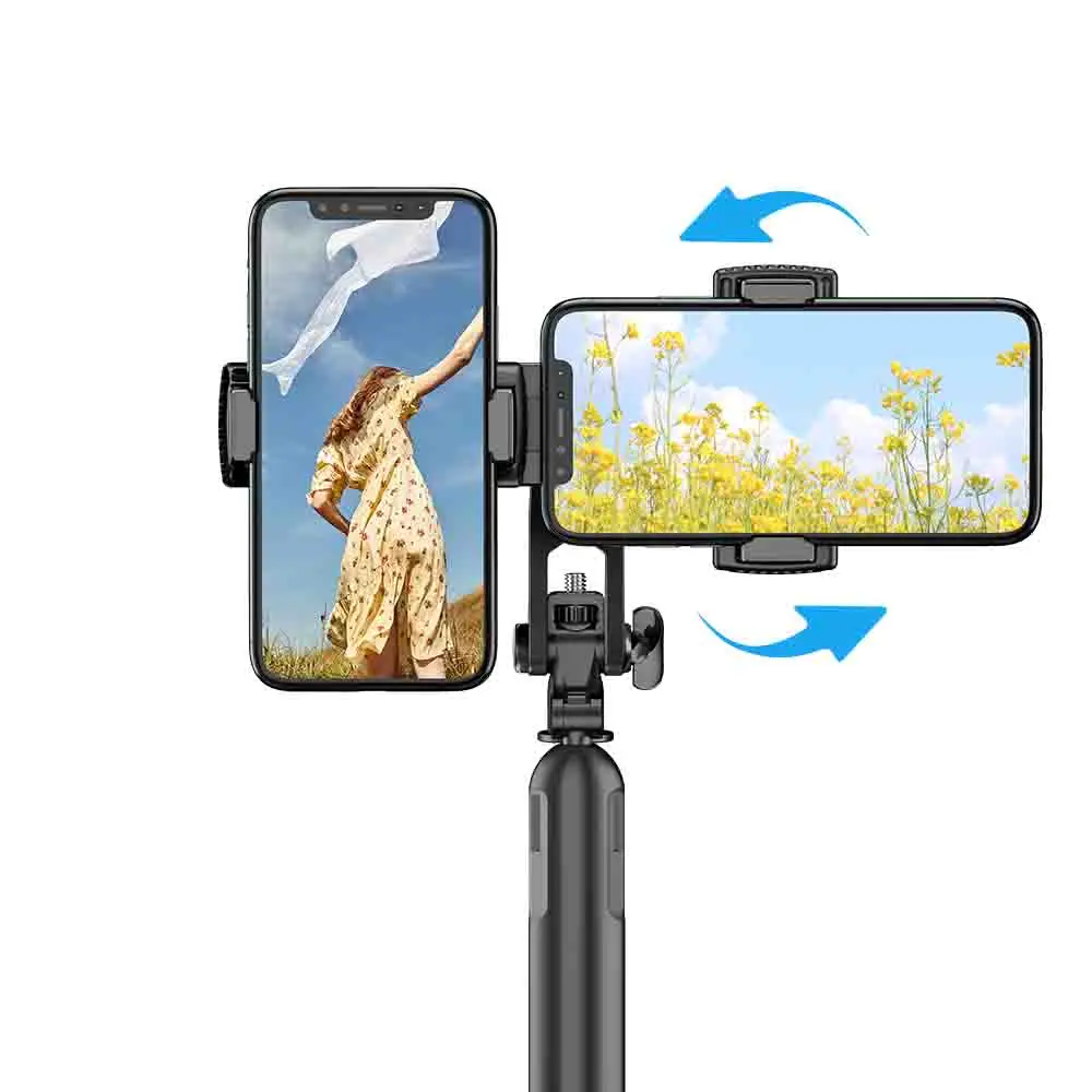 Manufacturer Double phone Tripod Photo Studio Photography Light Stand A62 Mini Selfie Stick Camera Stand Photography Stand