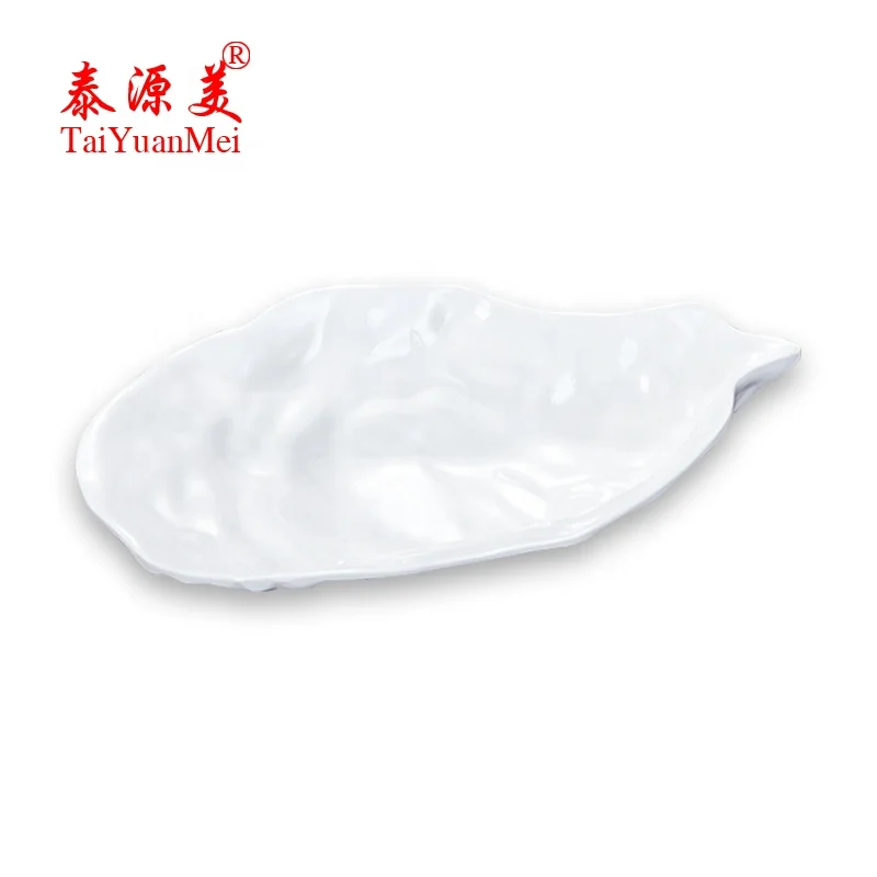 Оптовая продажа с завода меламиновые блюда в форме устриц для фаст-фуда посуда высокого качества блюдо улицы