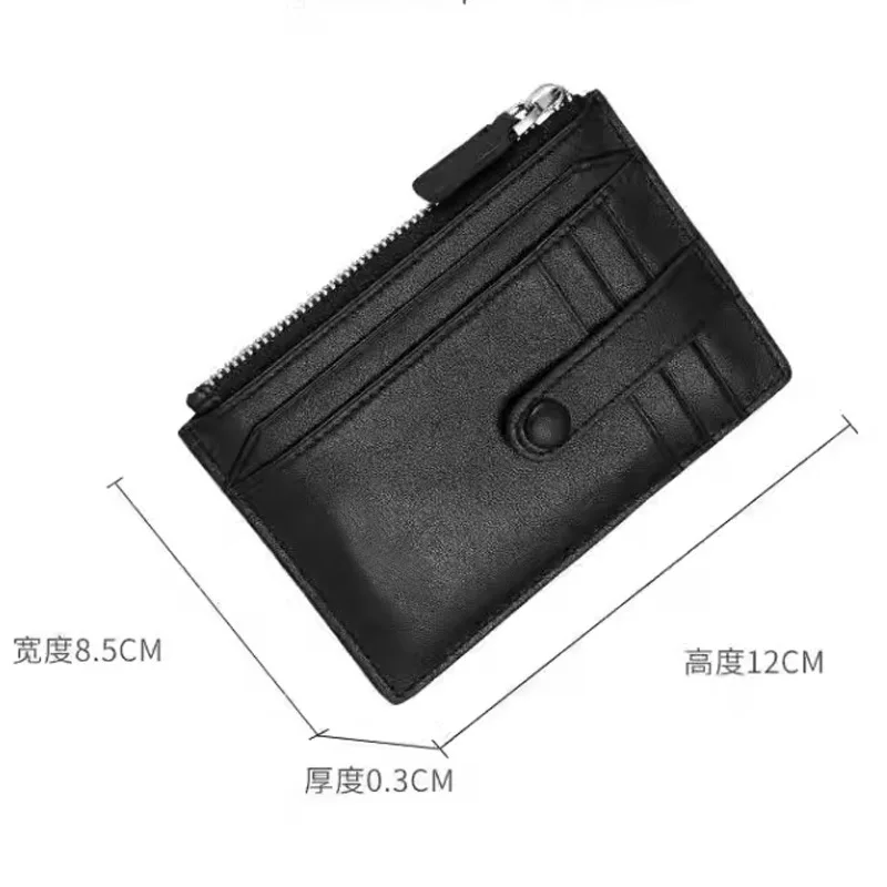 2023 Customize Design Slim Coin Purse Purse ID Credit Card Holder Short PU Leather Wallet For Men