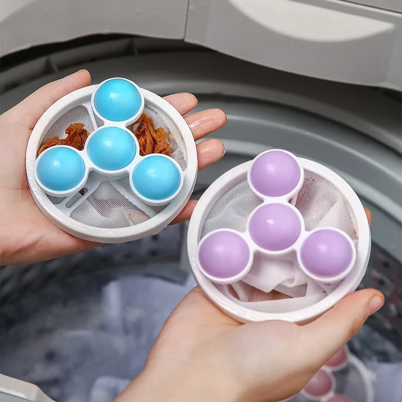 Reusable Washing Machine Hair Filter Cleaning Mesh Bag