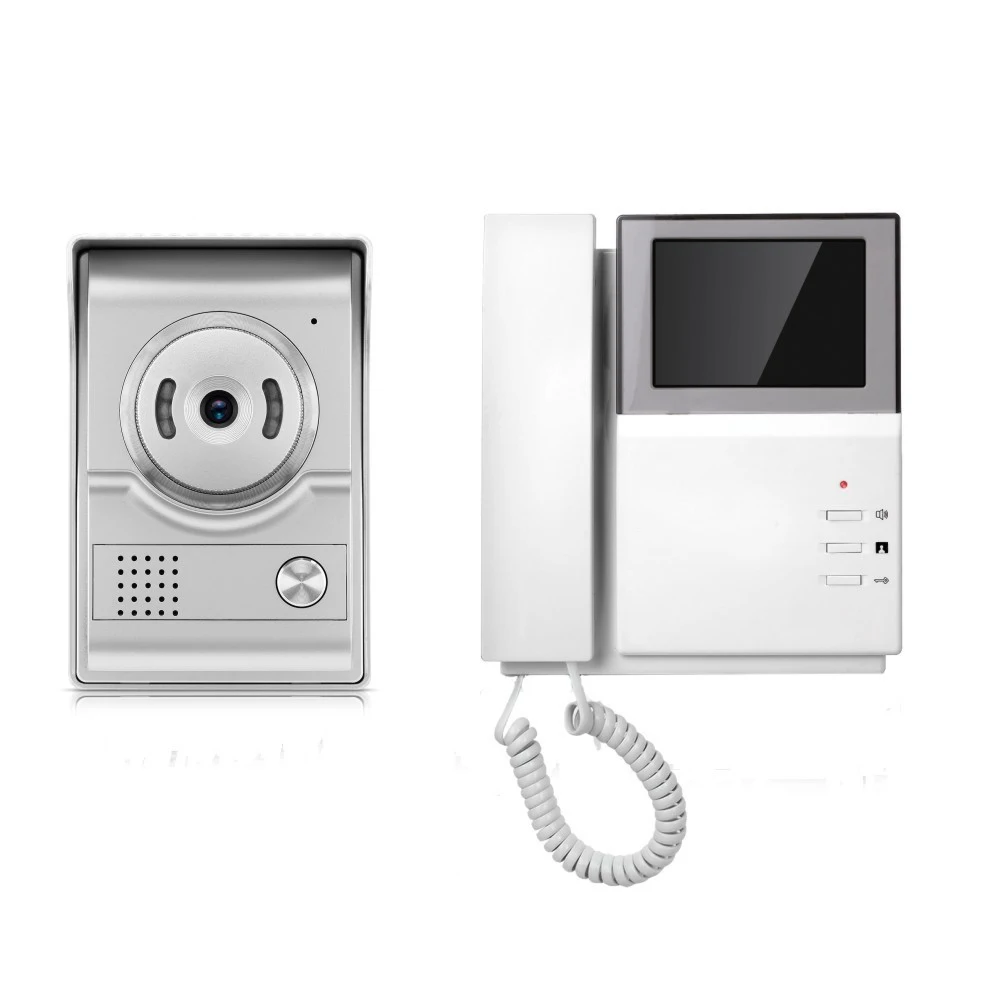 Video door phone manufacturer best selling 4.3inch video intercom with waterproof doorbell camera 4 wire door phone