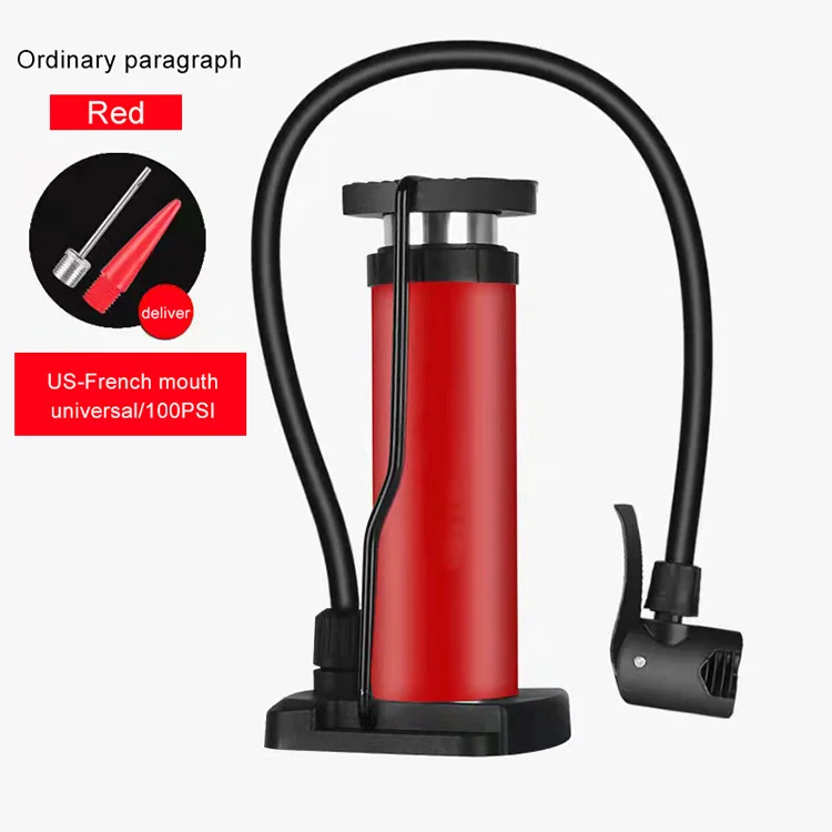 Customized Bicycle Inflator Foot Pedal Portable Folding Multifunctional Bicycle Pumps