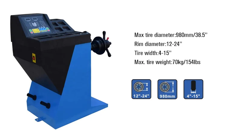 Economical Tyre Vehicle Equipment Dynamic Balance Instrument Car Wheel Balancing Machine For Sale