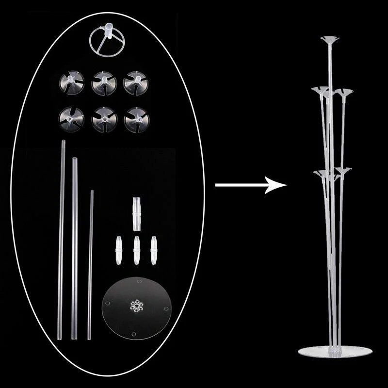 Height Table Balloon Stand Kit for Birthday Party  Balloon Table Stand Decorations With Table Stand Base