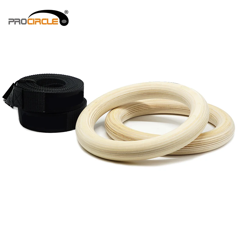 High Quantity Wholesale Training Straps Wood Gymnastic Rings
