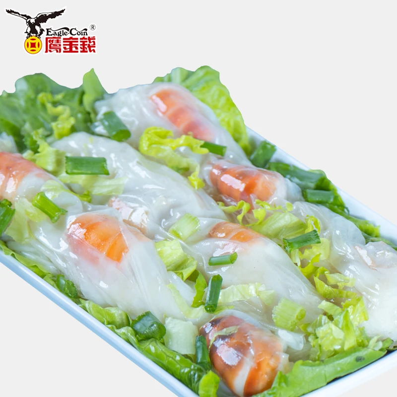 Factory Directly Cantonese snack dim sum frozen food fideos instantaneos Shrimp steamed vermicelli roll for China restaurant