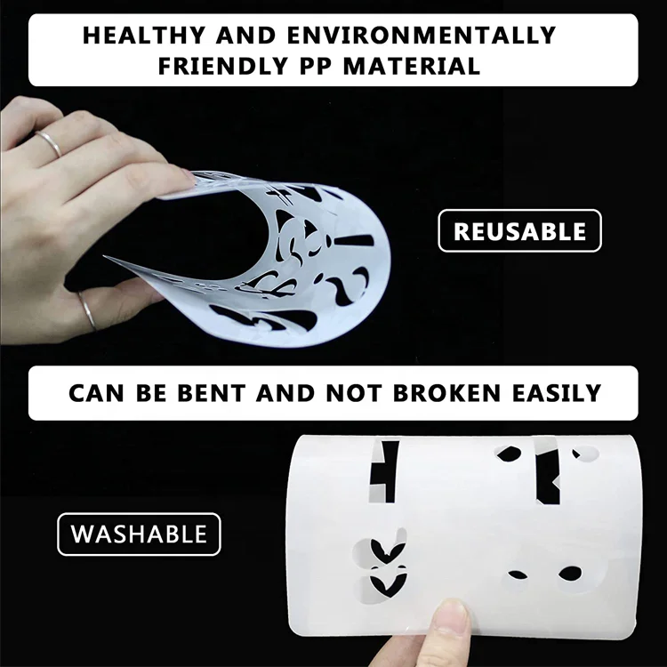 Letter Stencils for Painting on Wood 45 Pcs Large Alphabet Stencil Templates with Numbers and Signs