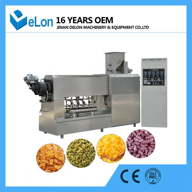 Automatic Fortified Rice Kernel Artificial Rice Extruder Processing Machine