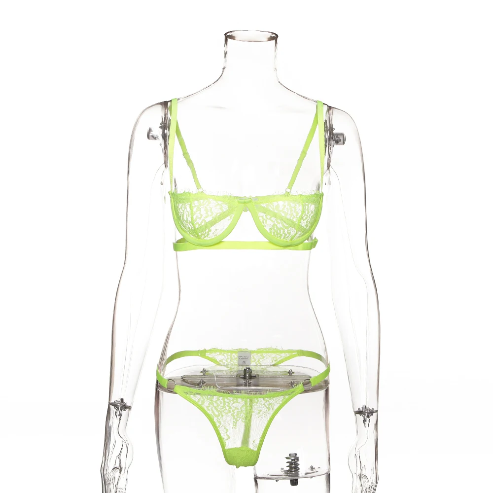 2019 Hot Transparent Lace Women  Sexy Lingerie Set for Ladies