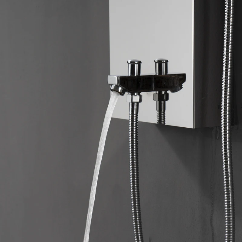 2022 new design bathroom wall mounted stainless steel Waterfall column set tower Shower Panel