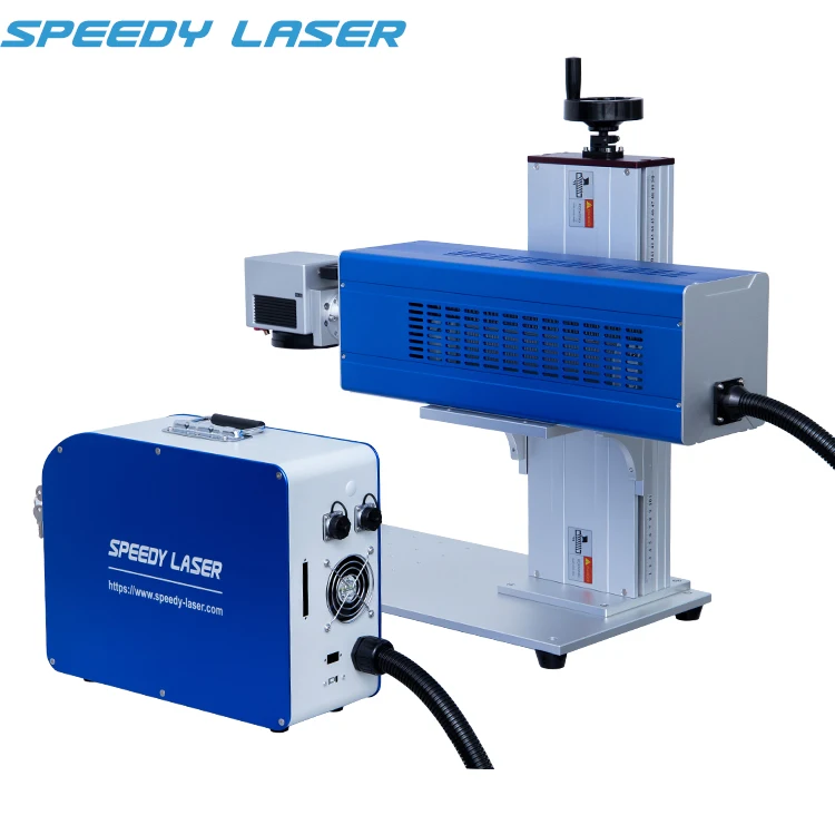 Small galvo co2 laser marker stamp making machine DAVI 30W CO2 laser engraving drawing machine for wood, leather, coconut, craft