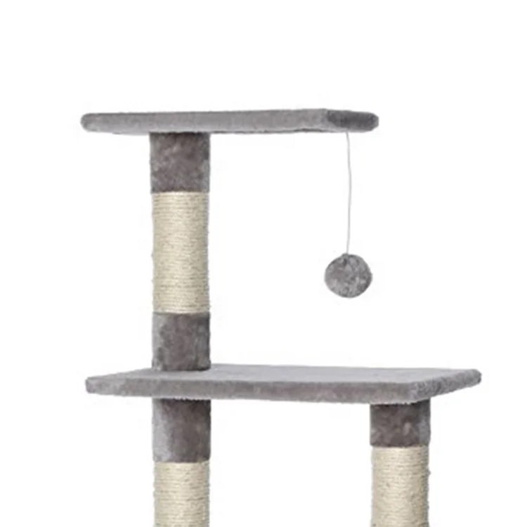 China Original Gray Simons Cat Game Cat Toy Happy Turntable With Condo Cat Pet Play House With Scratches