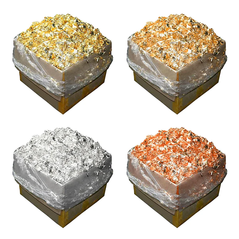 Wholesale 2kg rose gold  gold foil piece silver copper foil piece art and craft decoration nail art DIY