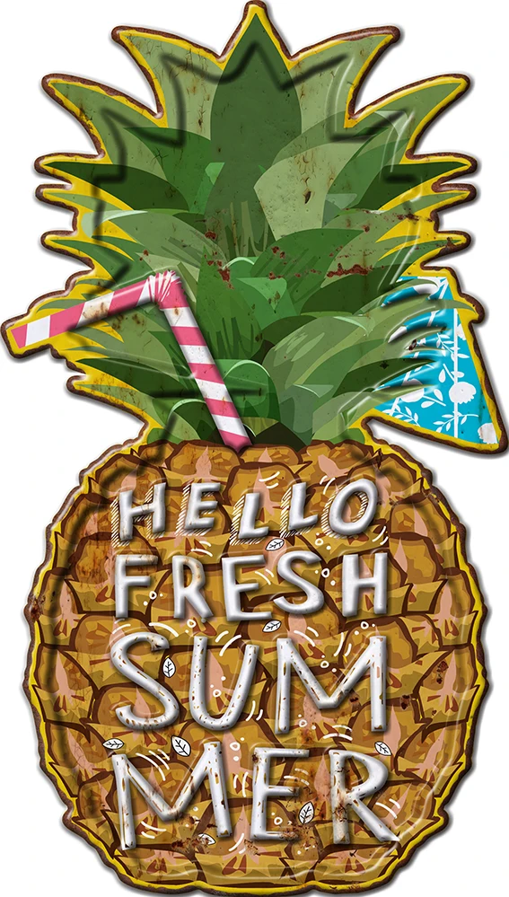 Wholesale Custom Embossed Coffee Bar Pub Sign Metal Crafts Vintage Lighted Tin Poster Signs for Home Wall Decor