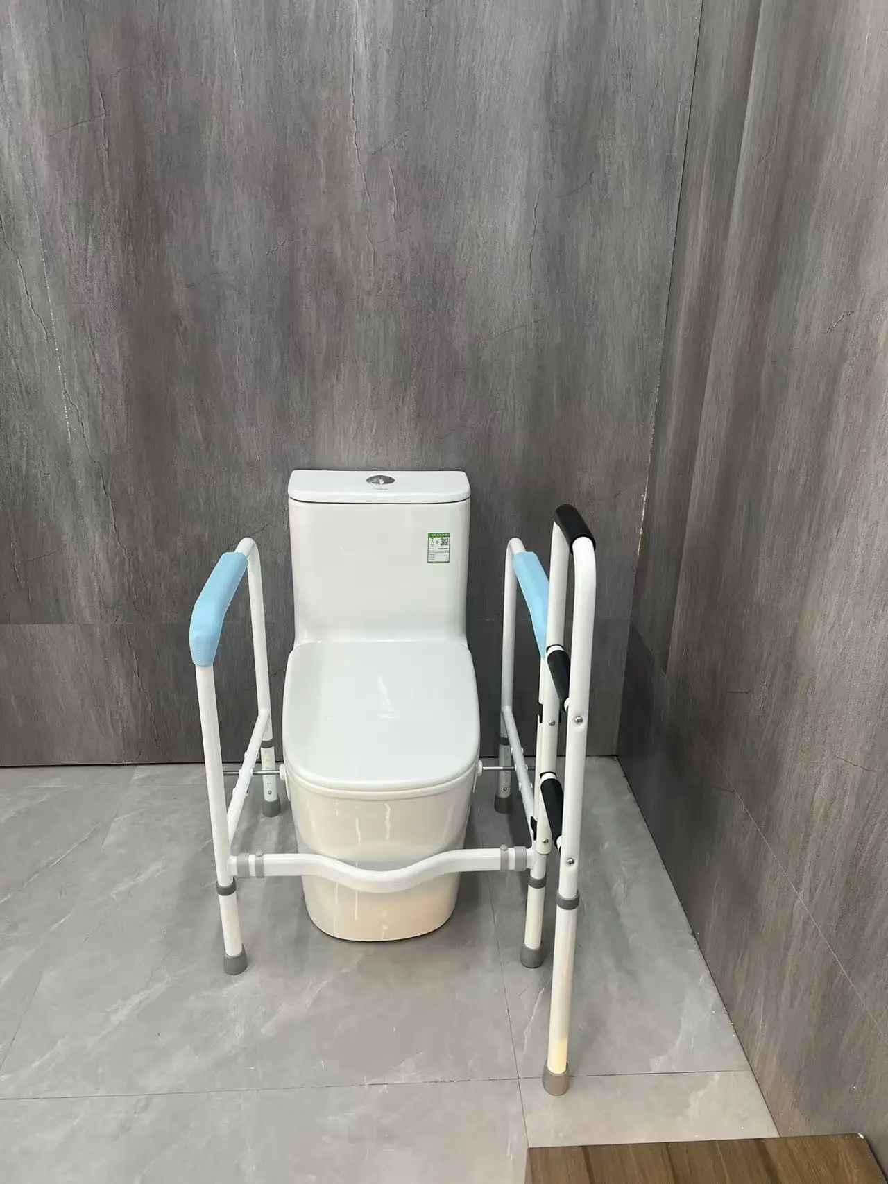 YJL 2024 New product toilet handrails adjustable toilet safety rails frame for elderly   folding handrails