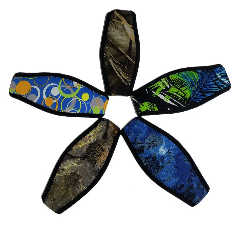 Hot Selling durable Neoprene OEM custom logo Soft Super Popular Diving Mask Slap Straps Cover Wrapper for Snorkel Mask