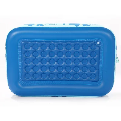 New elephant pattern 3 ring rectangle baby bathing pool PVC outdoor spa pool bathtub inflatable water play  kids swimming pool