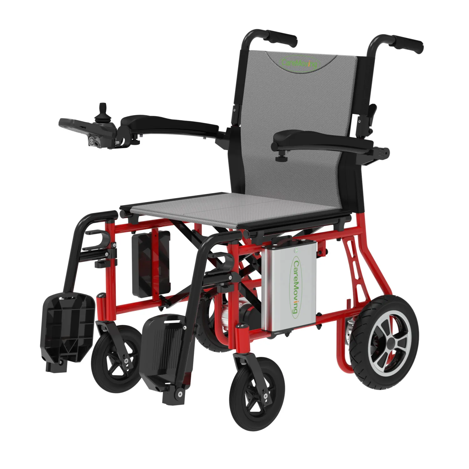 Only 18.5kg ultralight folding electric wheelchair portable aluminum power wheel chair CareMoving CMD02