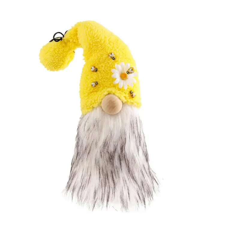 
Gnome Stuffed Doll Bee Day Decoration Faceless Beard Swedish Tomte Scandinavian Elf Plushie Party Supplies 