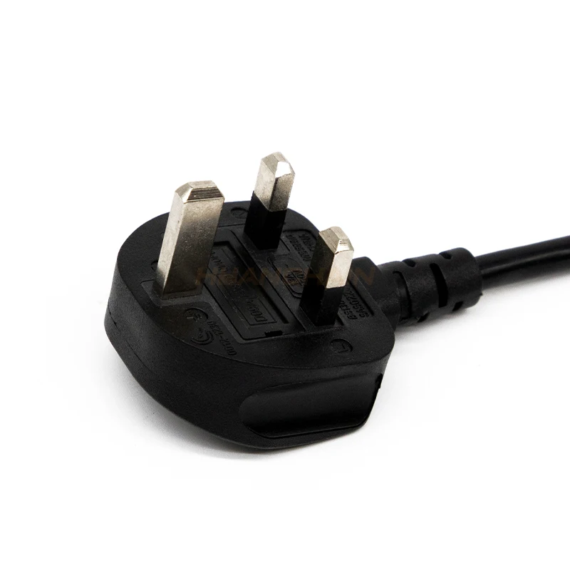 13A 250V 3 Prong  UK Plug to IEC C14 H05VV-F AC Power Cable Extension for Power Supply Indoor and Outdoor power extention cord