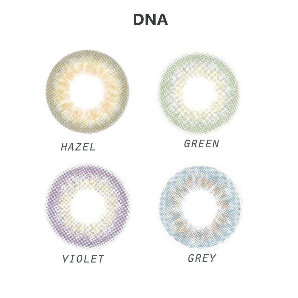 Visual Click 4 colors DNA super natural contact lens colored contact lenses 14.2 mm contact lenses