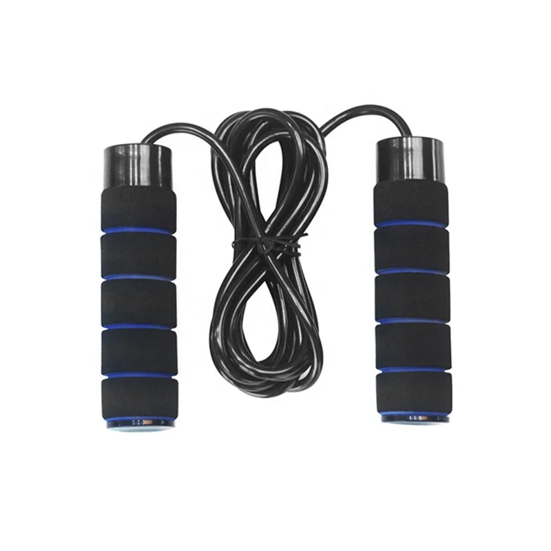 Chinese Professional Gym Training Exercise Heavy PVC Popular Custom Logo Adjustable Fitness Bearing Weighted Skipping Jump Rope