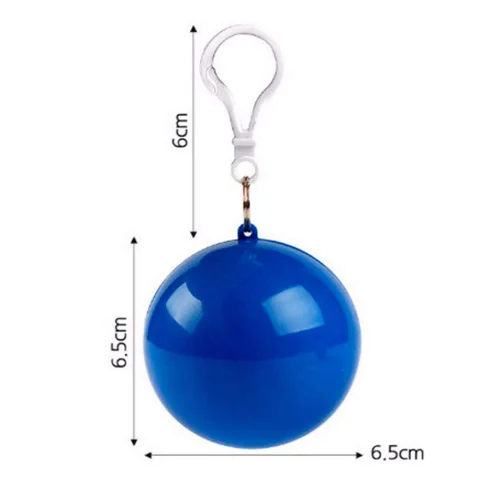 Plastic Ball Keychain Disposable Raincoat Portable Ball Disposable Poncho