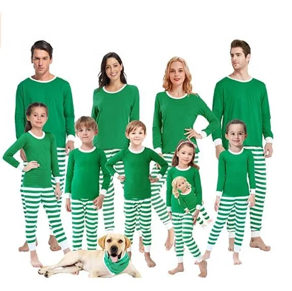 
CFP C526 Family Red and White Stripes Pajamas Stripes Christmas Pajamas 