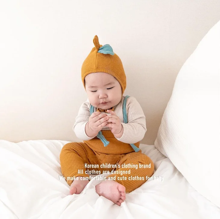 Best-selling baby pants spring overalls for toddler baby high waist leggings ribbed fabric baby pants