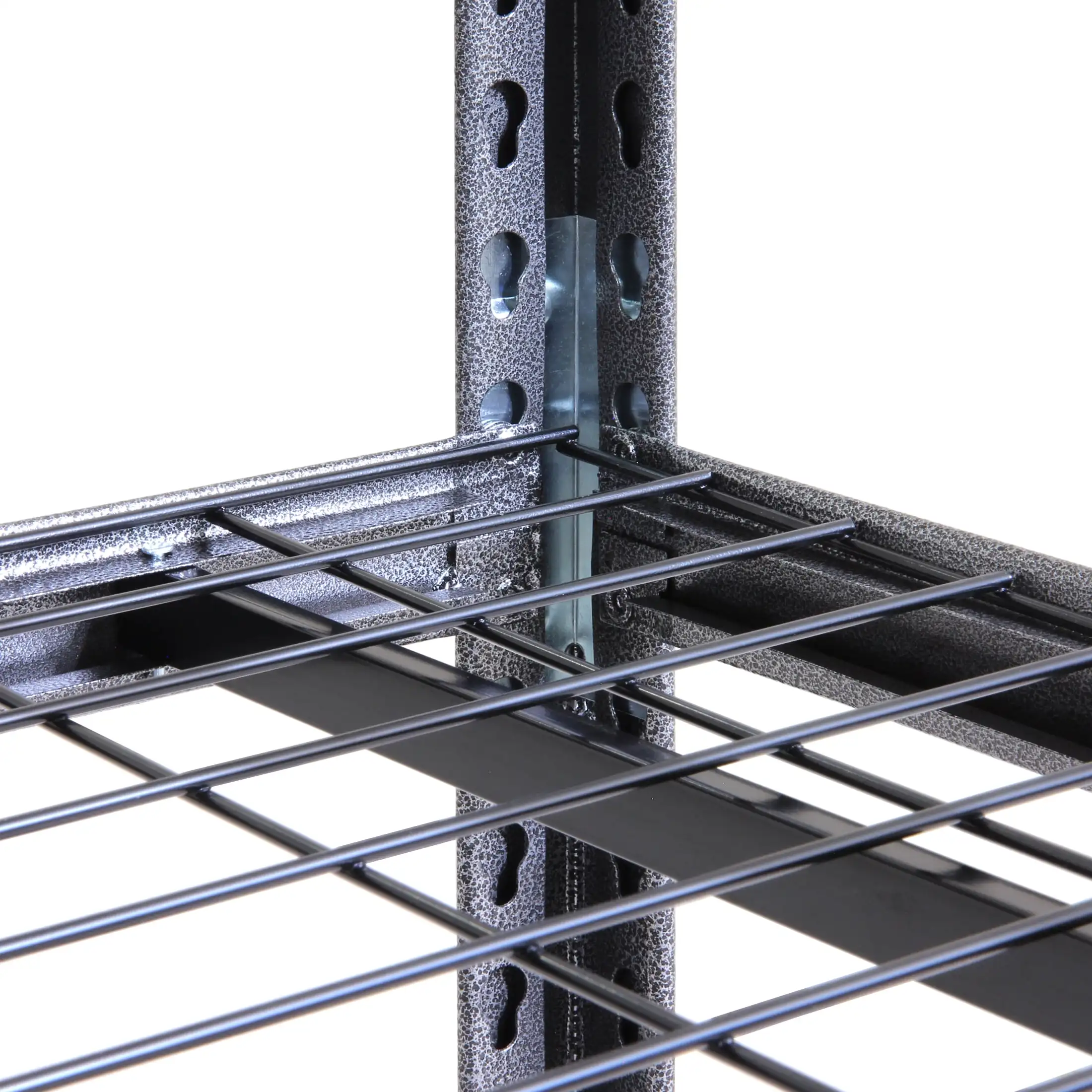 Multi Layer Adjustable Metal Stackable Industrial Warehouse Shelf Customized 5 Tire Wire Decking Racks Boltless Racking Shelves