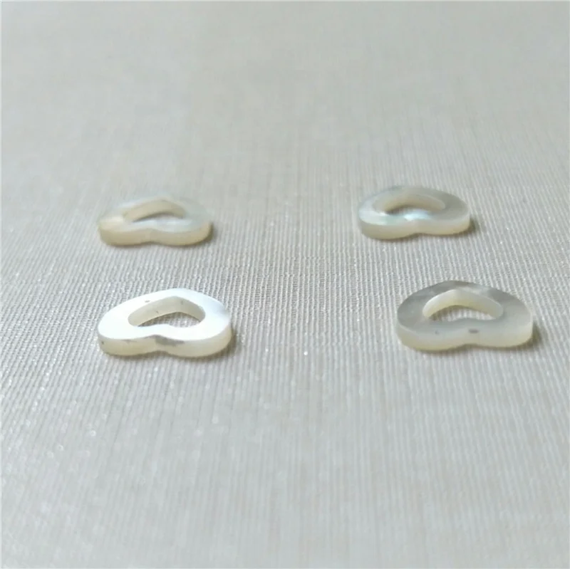 Natural Sea shell carved hollow heart shape MOP diy jewelry accessories