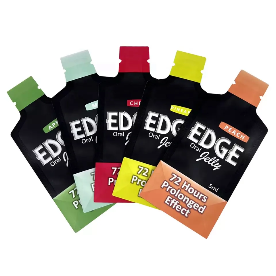 Factory OEM Custom Printing Special Shaped Energy Gel Drink Packaging Bottle Shaped Pouch Plastic Packaging Bag