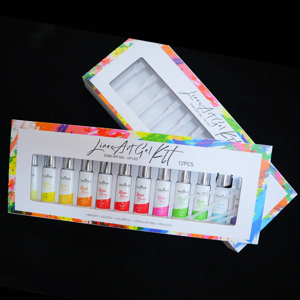 Hanyinails Platinum gel nail polish nails gel high quality quick dry Long Lasting high thick pigment  liner gel nail art