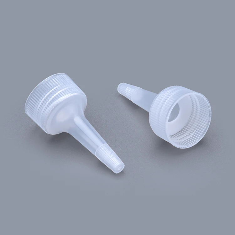 Liquid Dispenser Cover 24/410 White Eco Plastic Long Nozzle Dropper Caps PCR Twist Top Cap