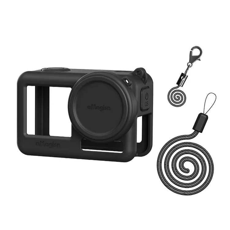 AMAGISN Impact resistant Silicone Case for DJI Osmo Action 4 3 Action Camera Anti protector case